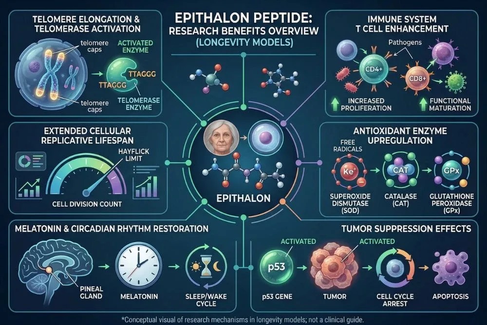 Epitalon Peptiti Nedir? Telomer Uzaması ve Anti-Aging (yaşlanma Karşıtı) Etkisi